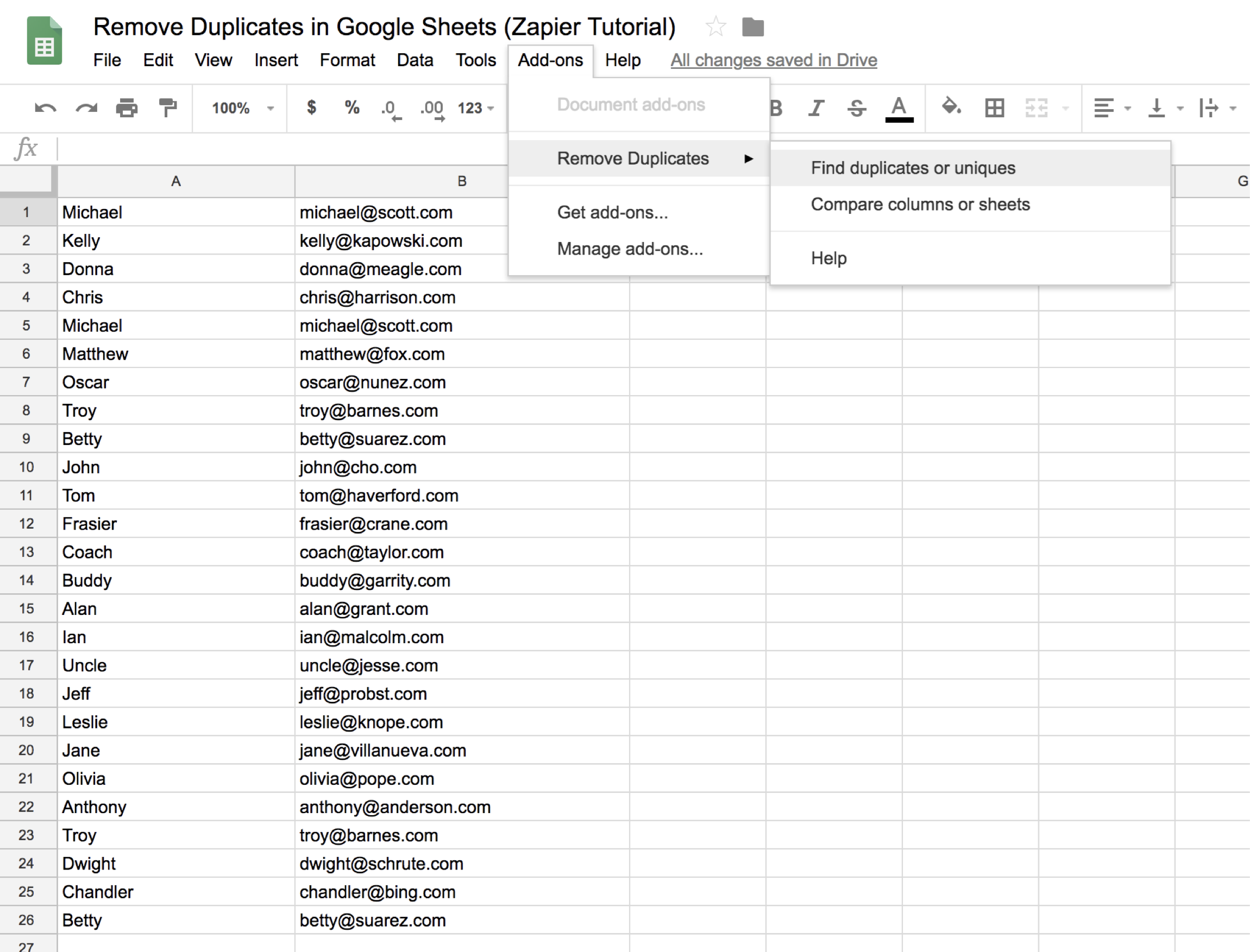 How To Find And Remove Duplicates In Google Sheets - PurshoLOGY