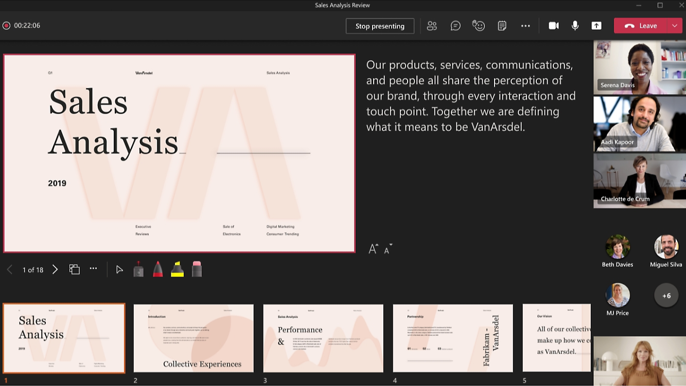 Microsoft Teams interface