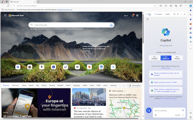 Enable Copilot in a managed Microsoft Edge browser