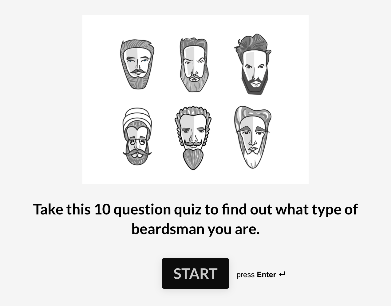 A Typeform quiz from Beardbrand