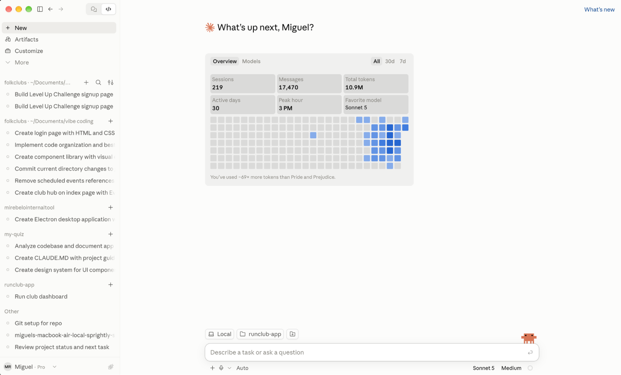 The Claude desktop app