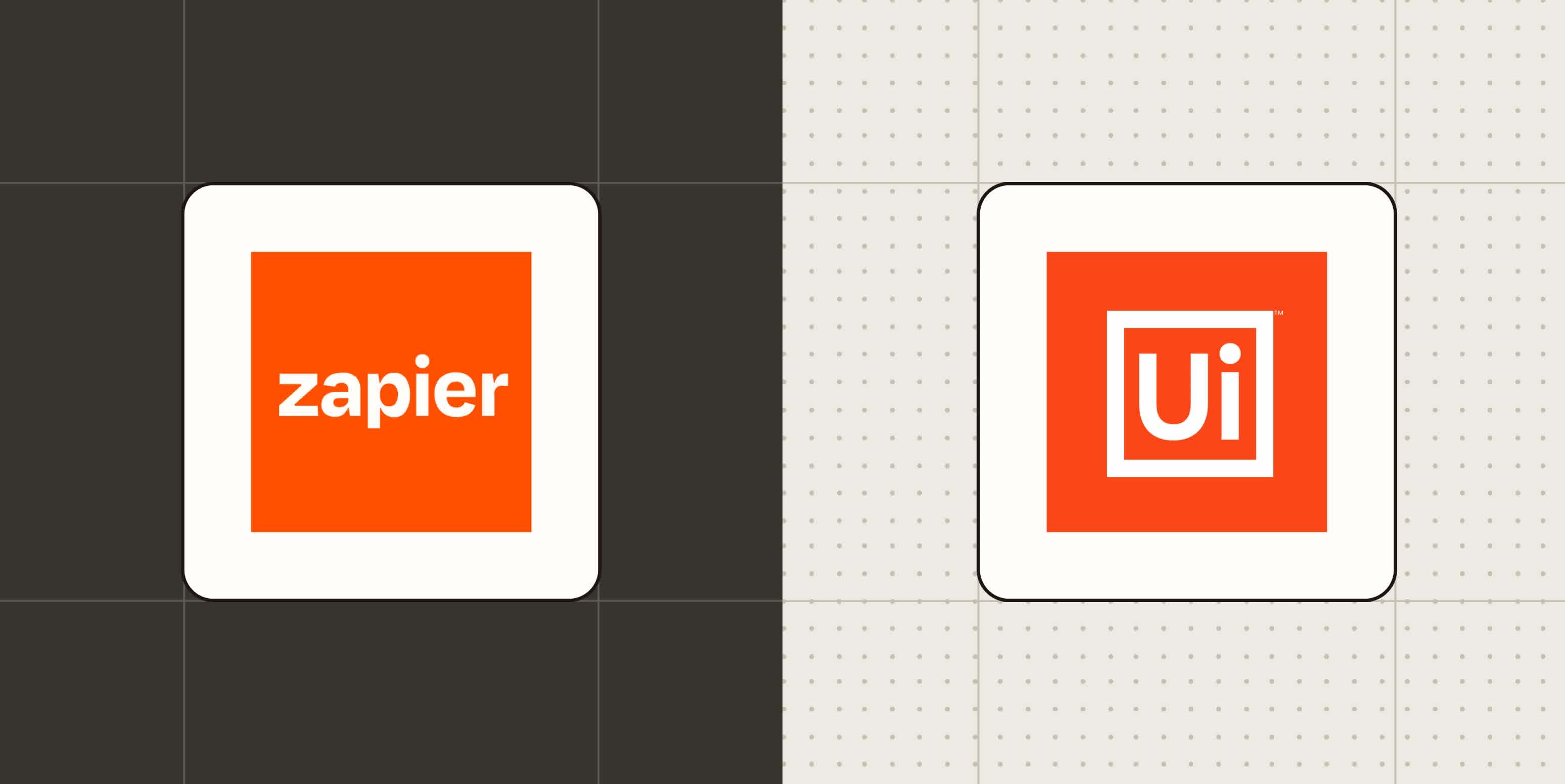 Hero image with the Zapier and UiPath logos