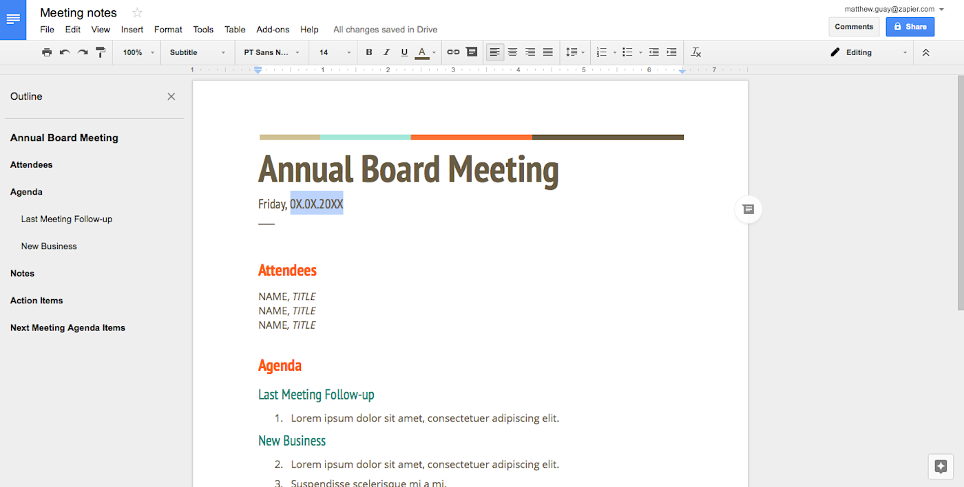 How to Create a Fillable Template in Google Docs  Zapier For Google Word Document Templates