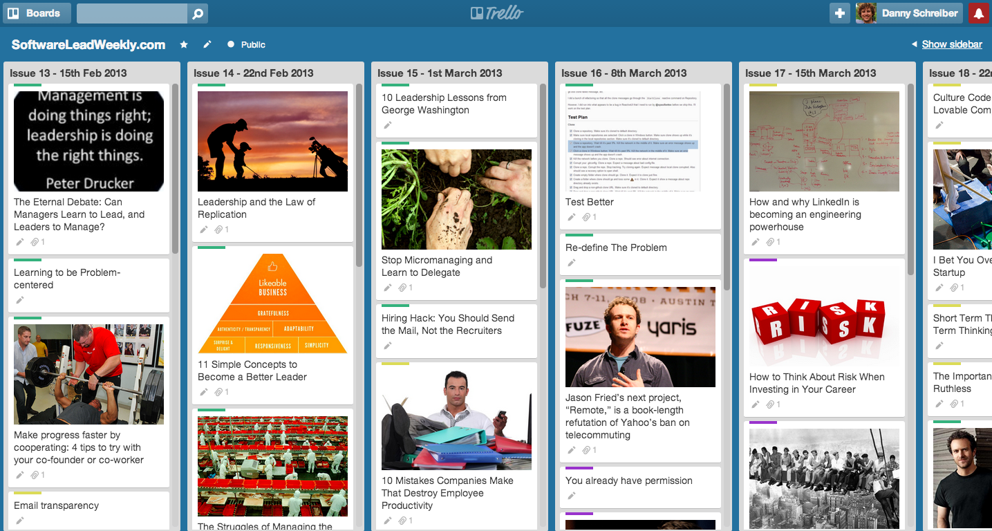 Trello screenshot
