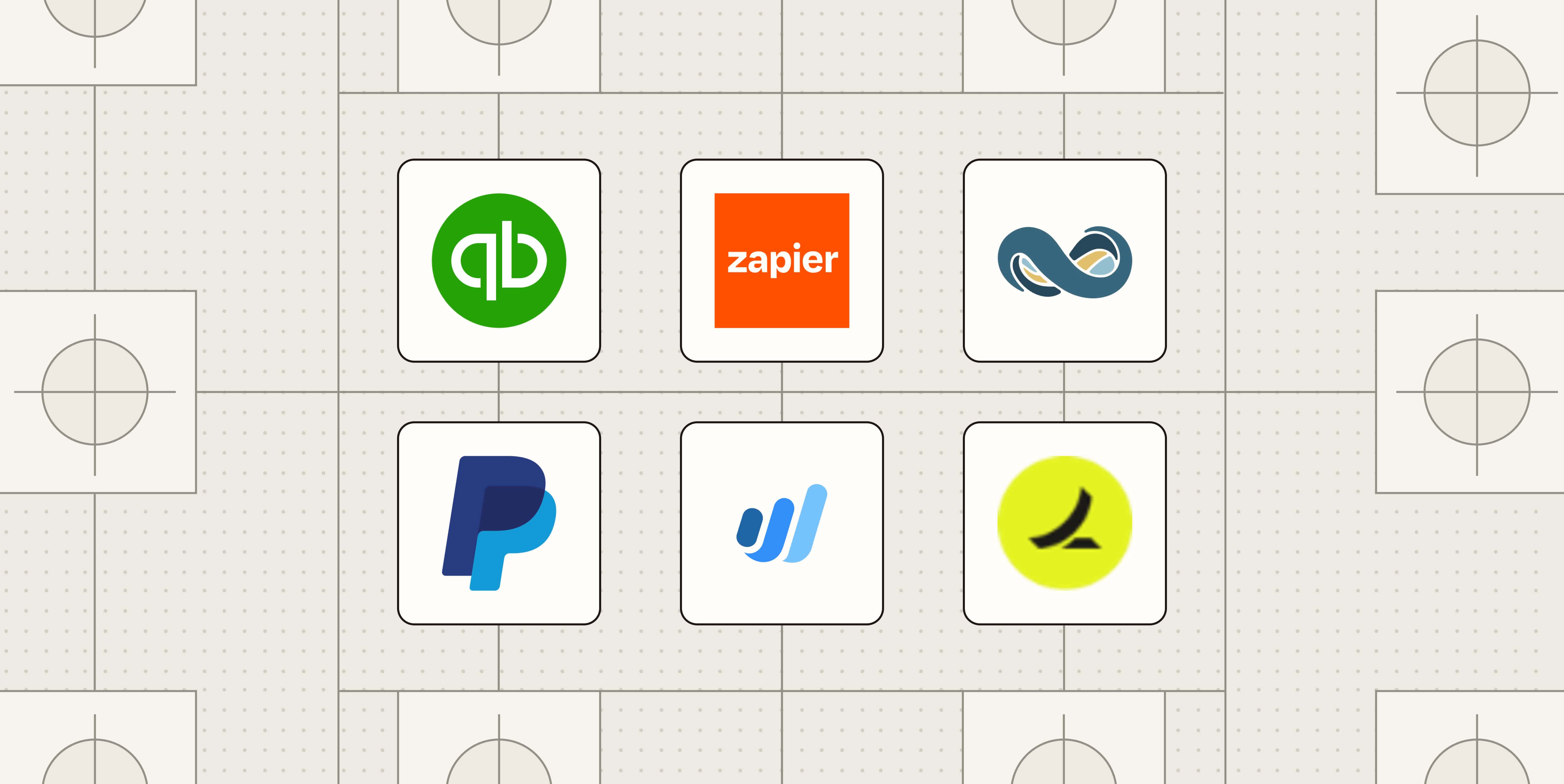 Hero image with the logos of the best finance automation software