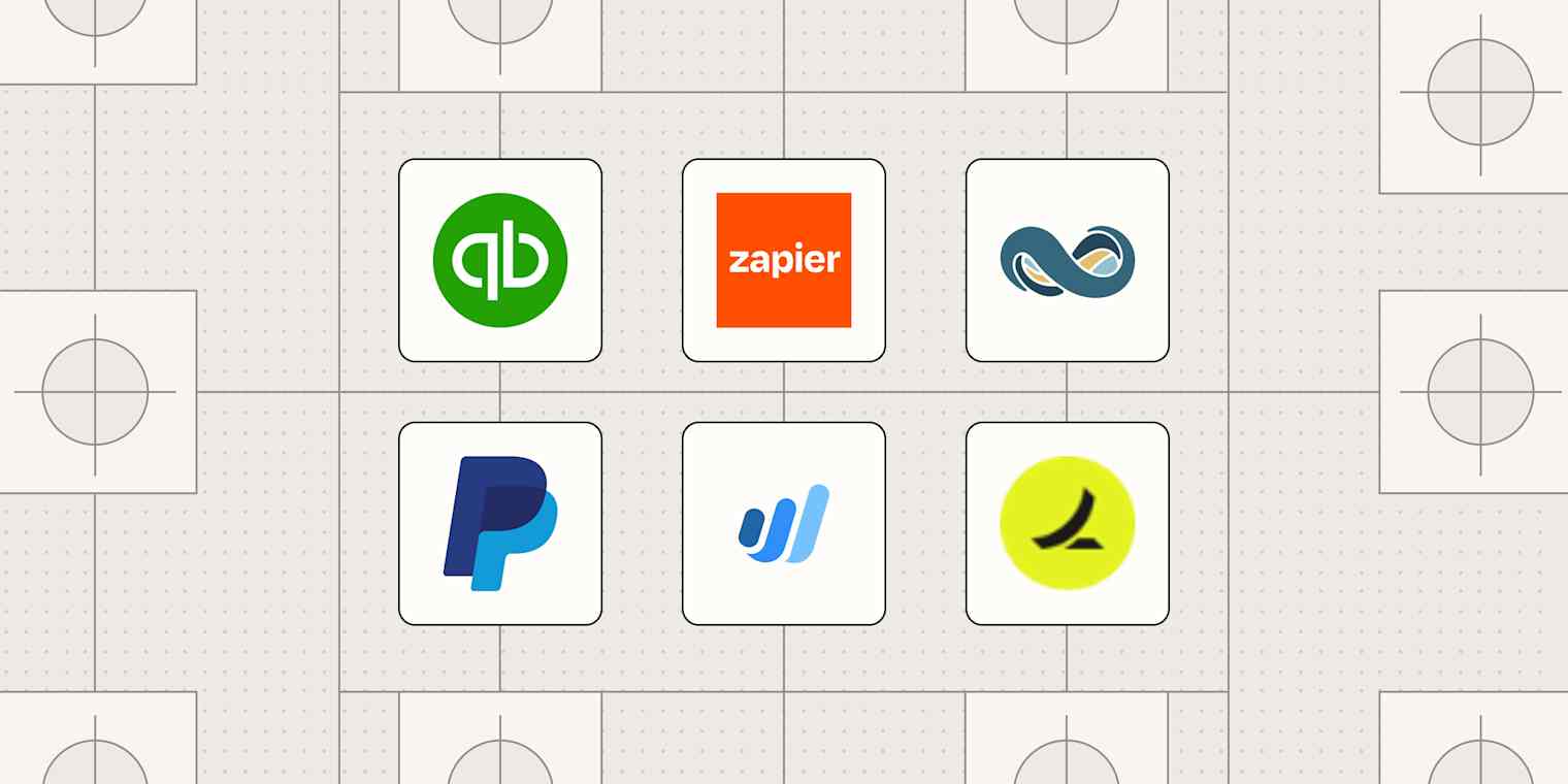 Hero image with the logos of the best finance automation software