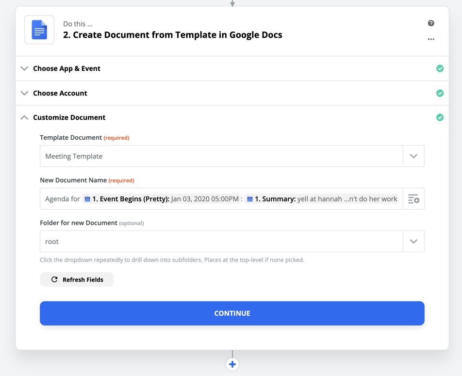 Automatically Create New Google Docs For Google Calendar Eve
