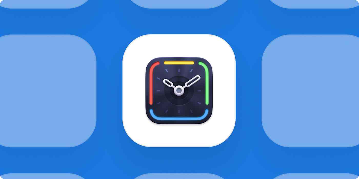 Timing logo on a blue background