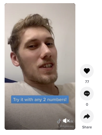 A screenshot of Jason's TikTok