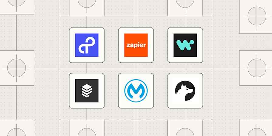Hero image with the logos of the best API integration platforms
