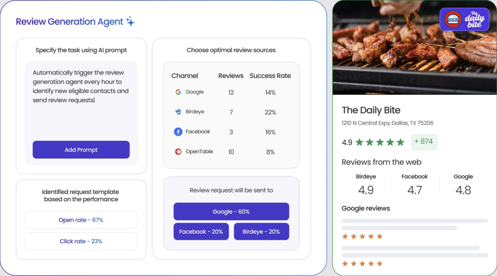Birdeye, our pick for the best review management software for multi-location businesses.