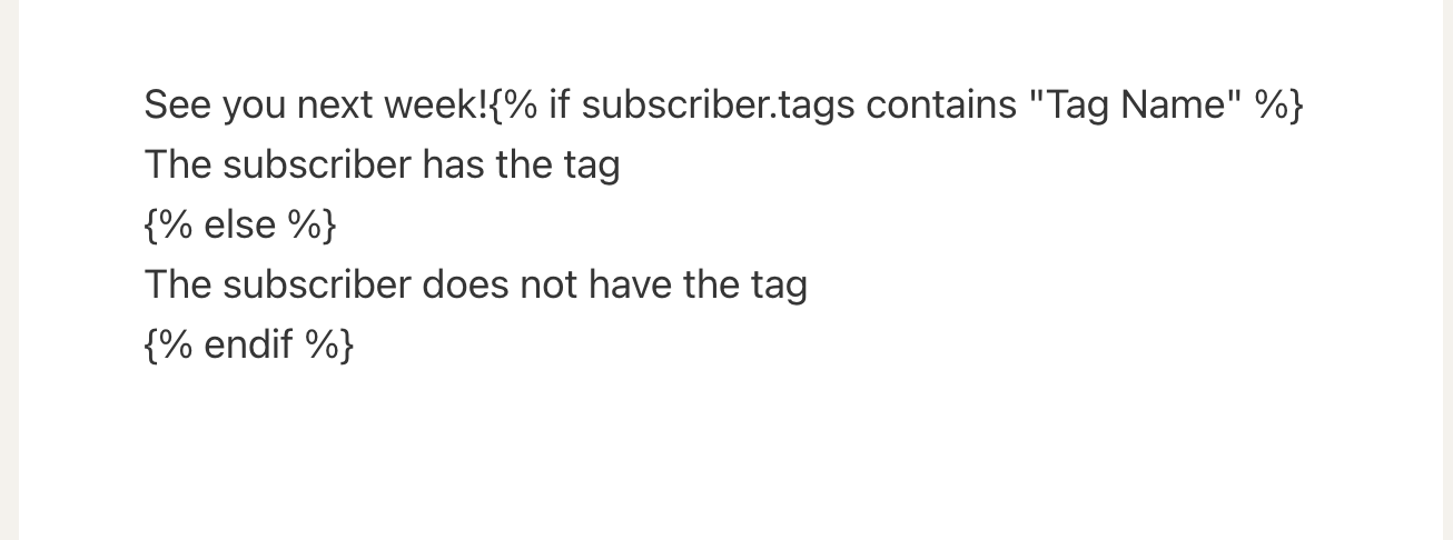 An if/else statement in ConvertKit for sending personalized emails
