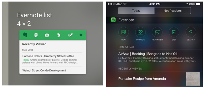 Evernote Widget Mac