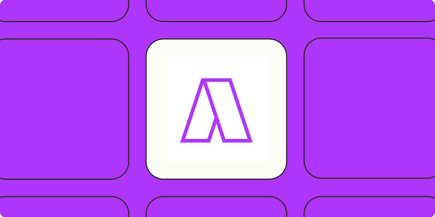 Hero image of the Akiflow app logo on a purple background.