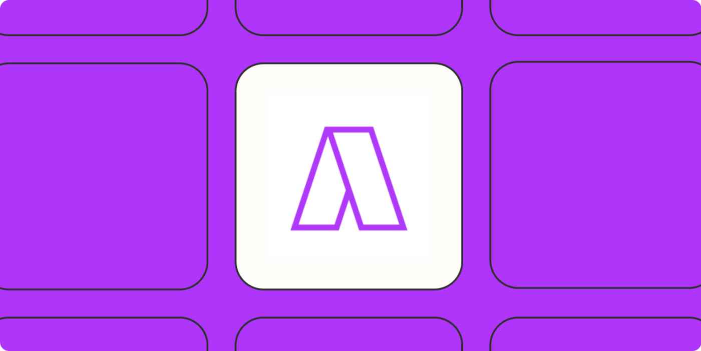 Hero image of the Akiflow app logo on a purple background.