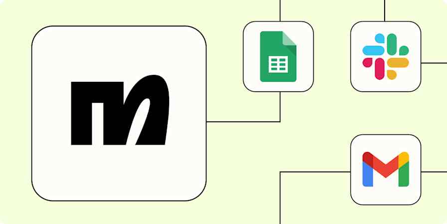 A hero image of the Manychat app logo connected to other app logos on a light yellow background.