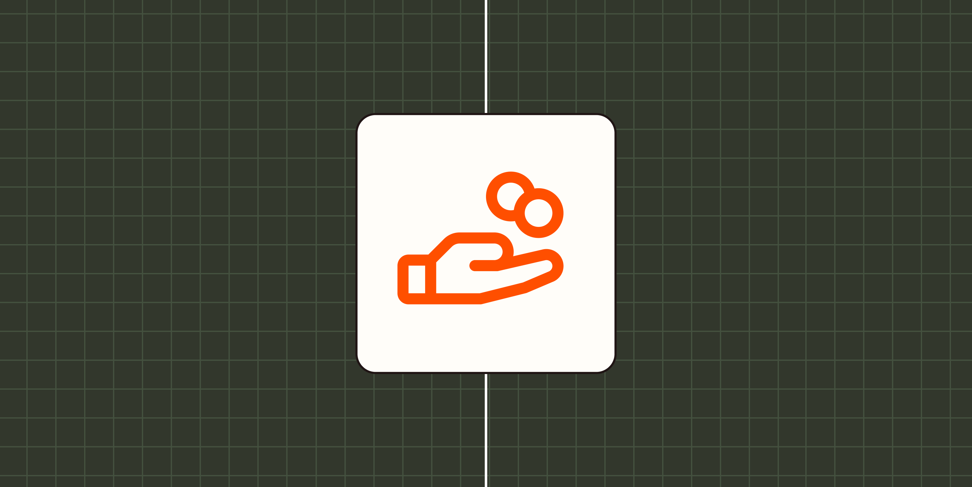 Illustration of a hand with coins floating above the palm. 