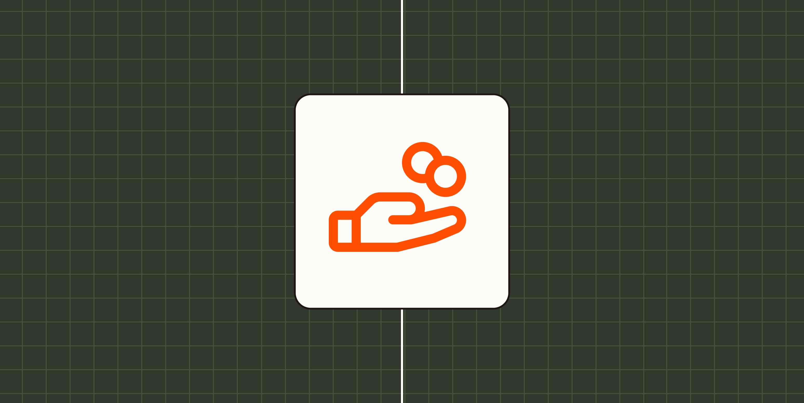 Illustration of a hand with coins floating above the palm.
