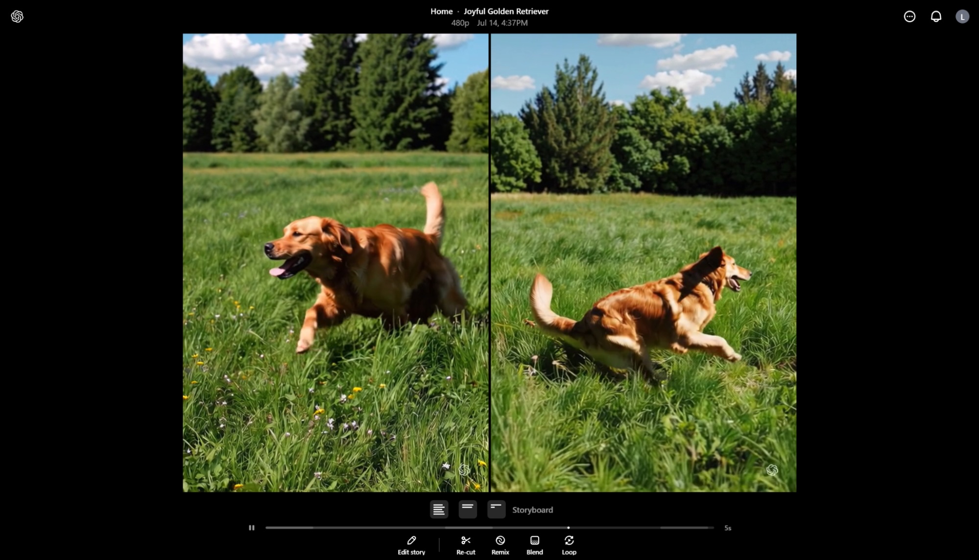 Sora, our pick for the best AI video generator for community-driven inspiration and remixing