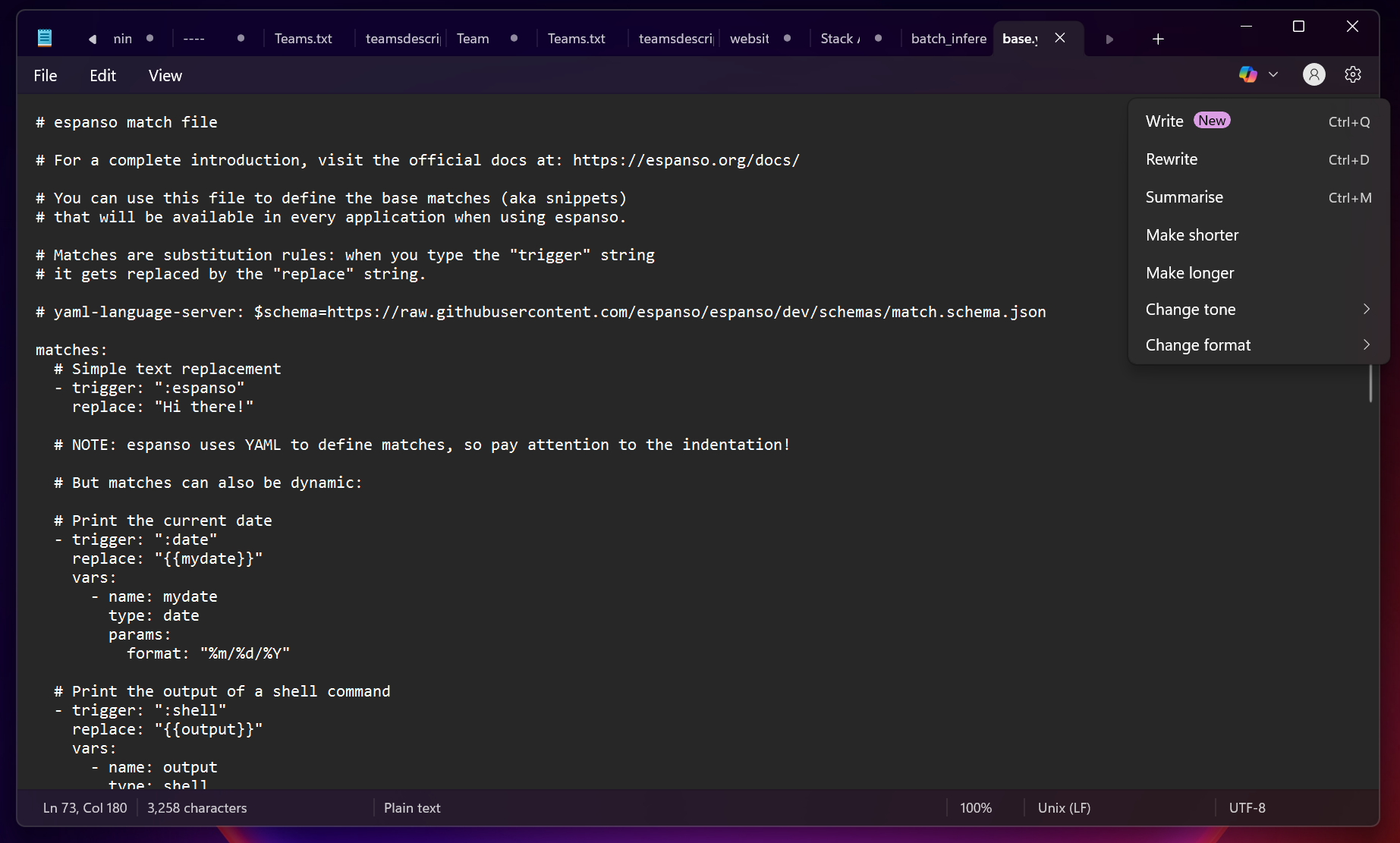 Microsoft Copilot in Notepad
