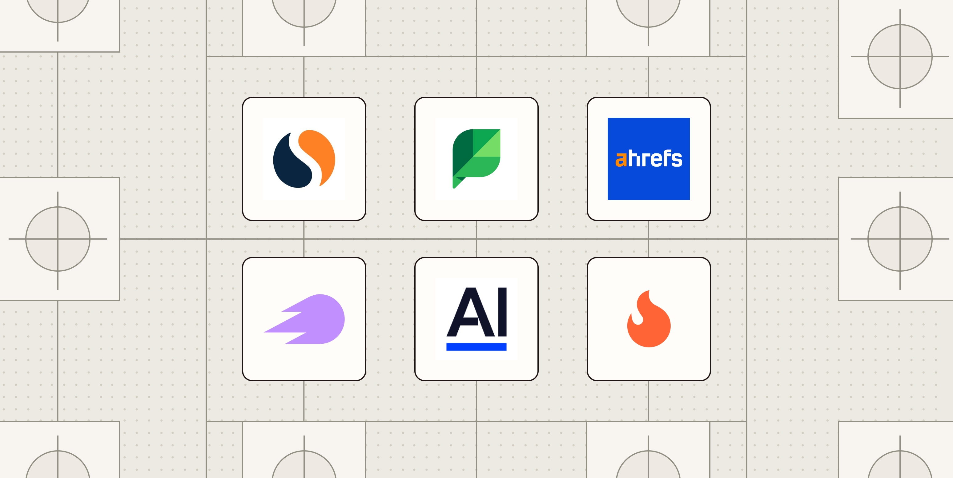 Hero image with logos of the best competitor analysis tools