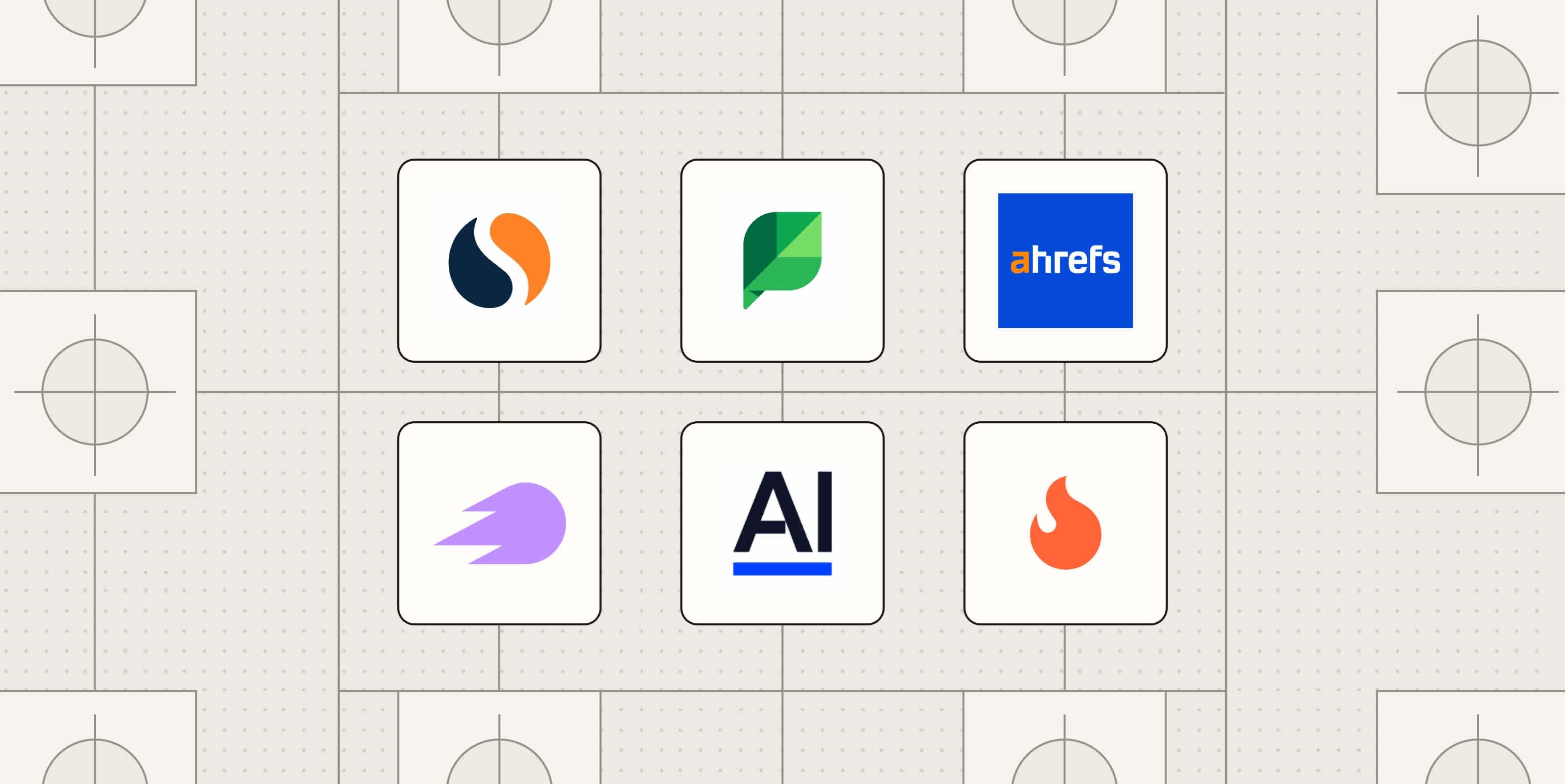 Hero image with logos of the best competitor analysis tools