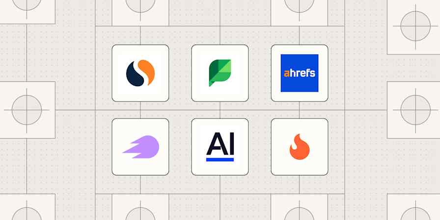 Hero image with logos of the best competitor analysis tools