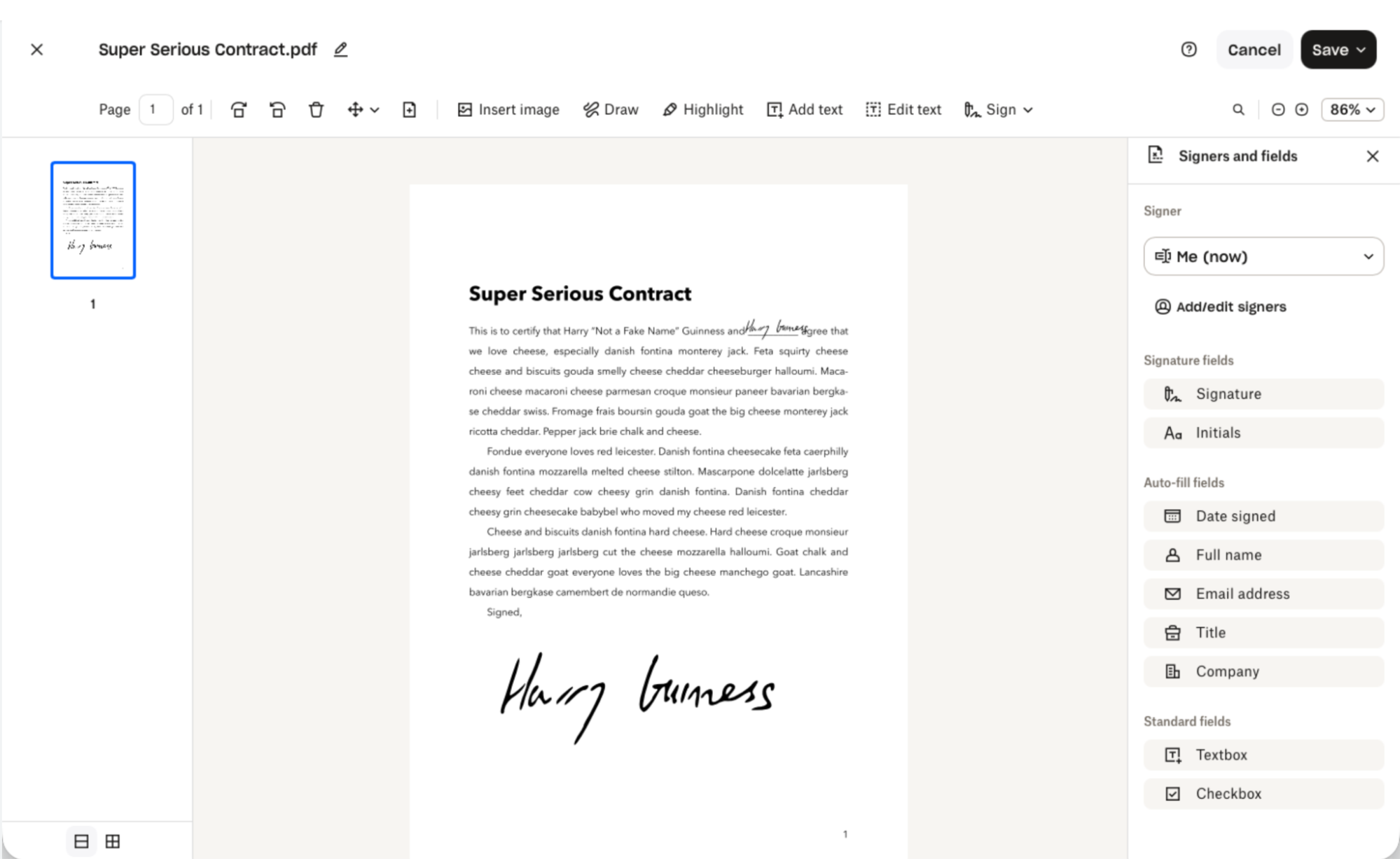 Dropbox Sign, a DocuSign alternative