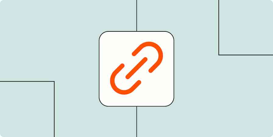 Hero image with an icon of a hyperlink