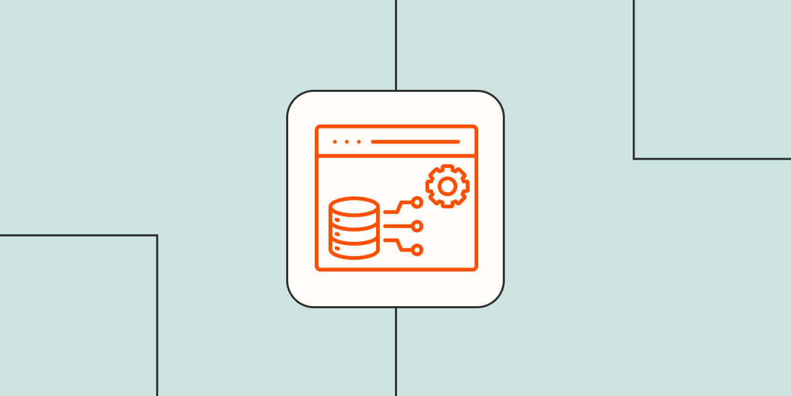 Hero image with an icon representing web scraping