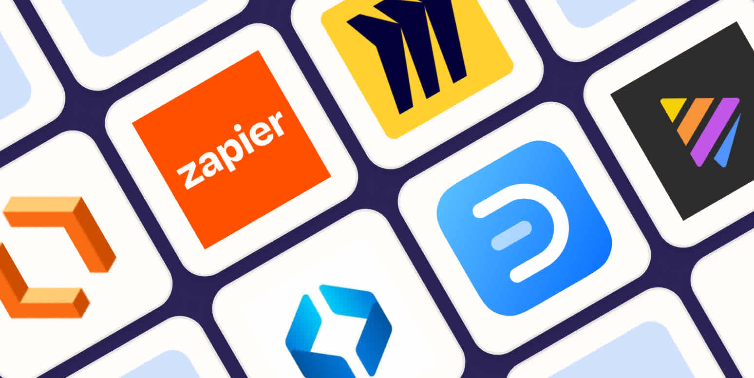 Hero image with the logos of the best flowchart makers and diagram software