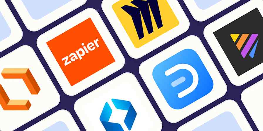 Hero image with the logos of the best flowchart makers and diagram software