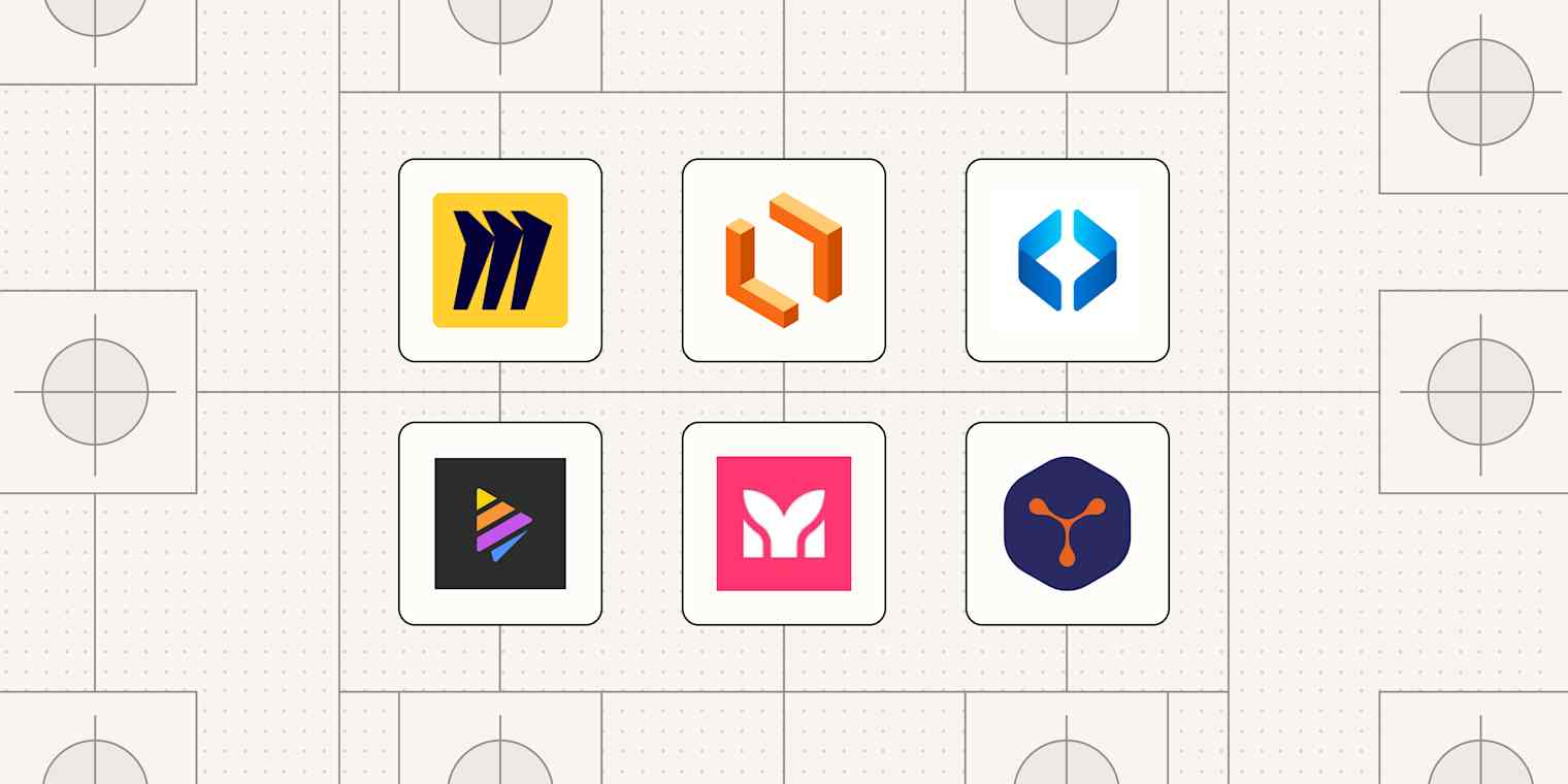 Hero image with the logos of the best flowchart makers and diagram software