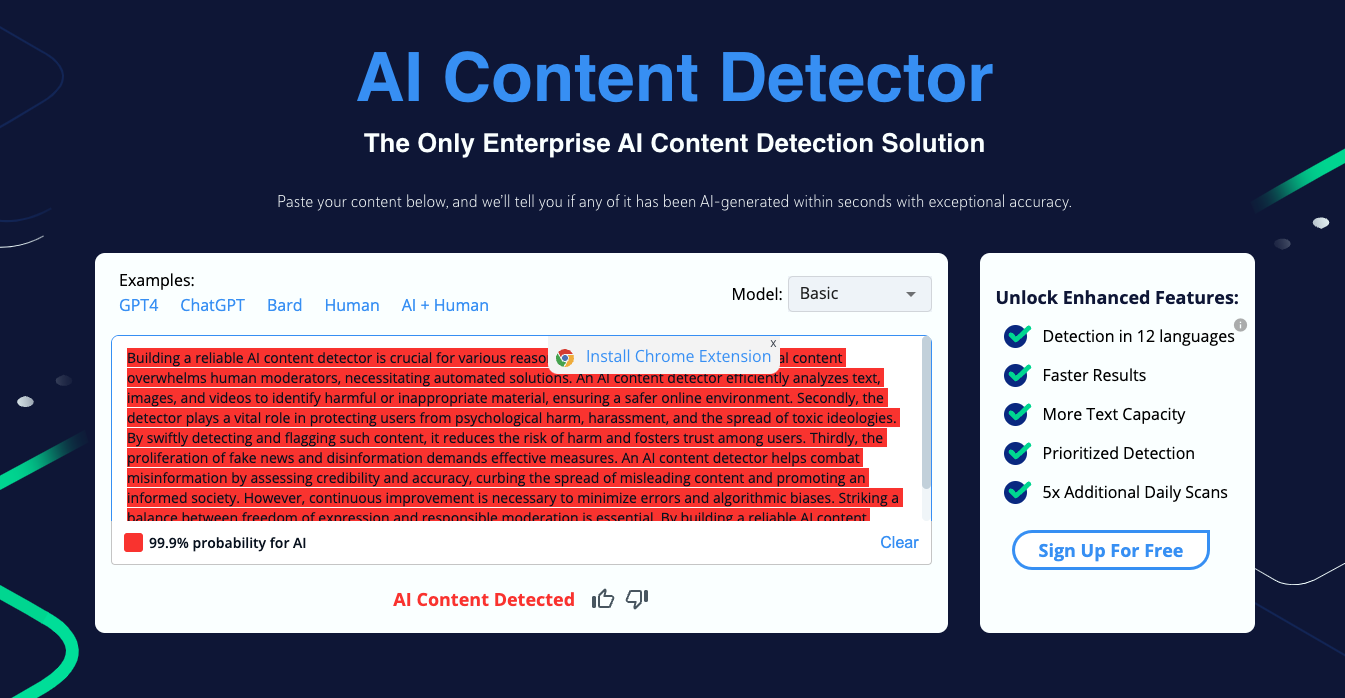 AI Content Detector - Copyleaks