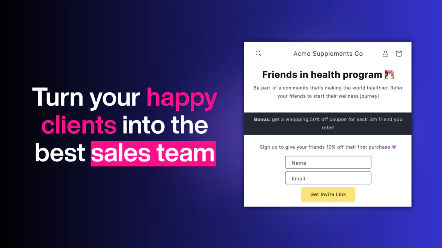 ReferralCandy, our pick for the best Shopify app for referral marketing
