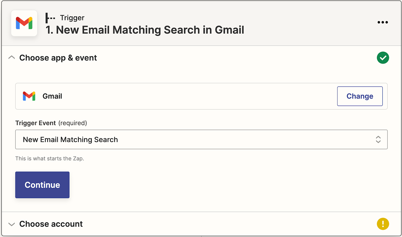 The Gmail app logo next to the text "New Email Matching Search in Gmail".