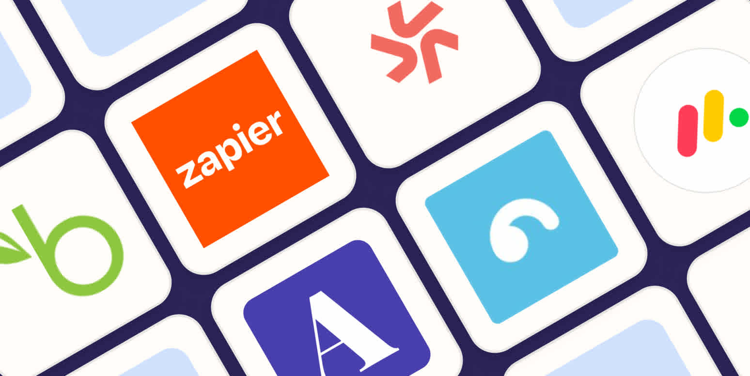 Hero image with the logos of the best HR automation software