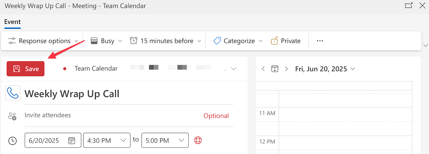 Screenshot of different calendar
