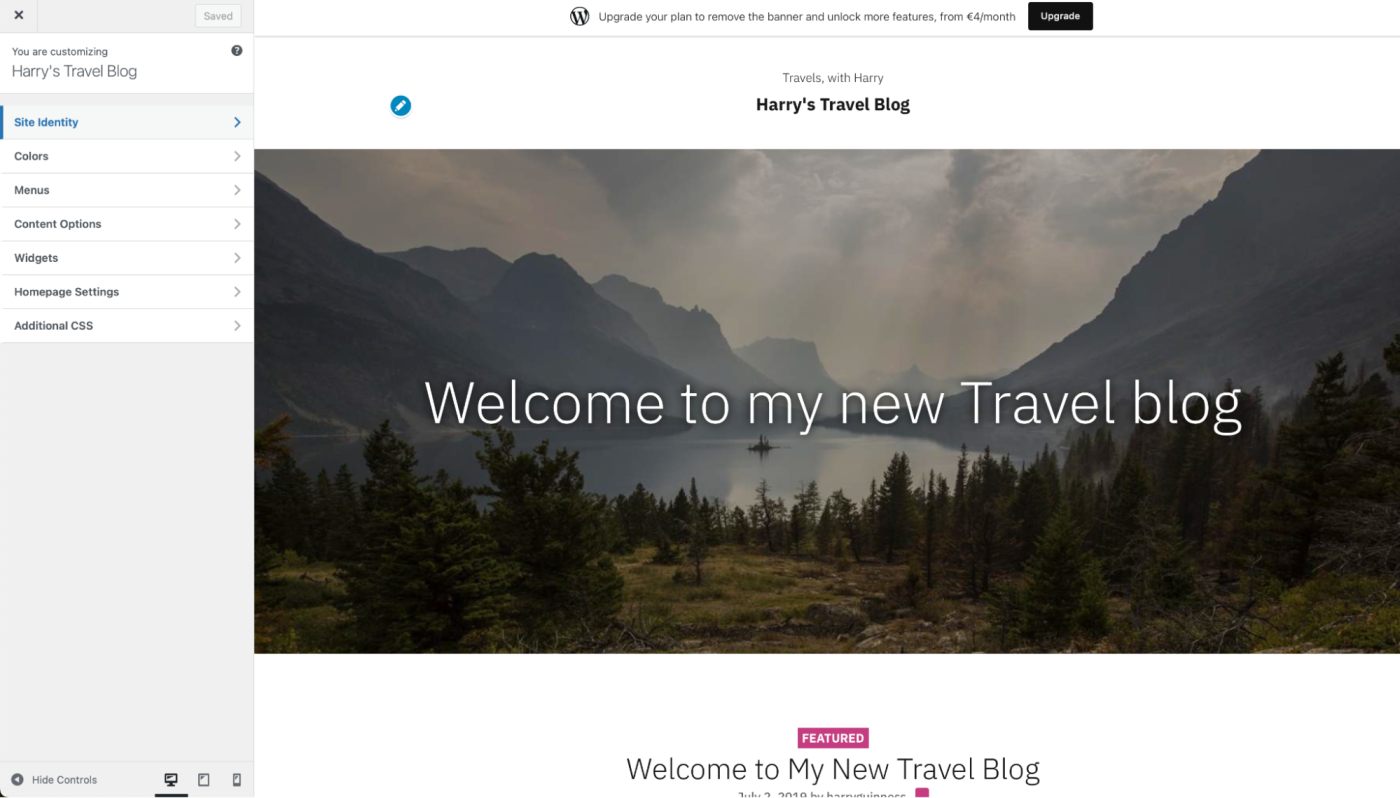 WordPress.com, our pick for the best blog site for getting started quickly