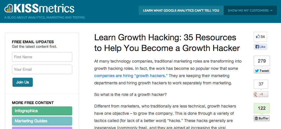 Growth Hacking Resource Guide