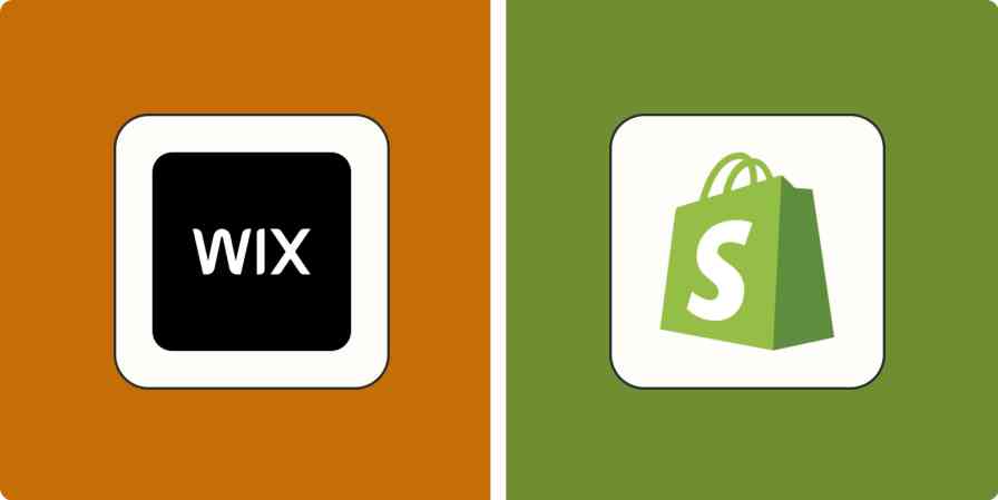 Hero image with the Wix and Shopify logos