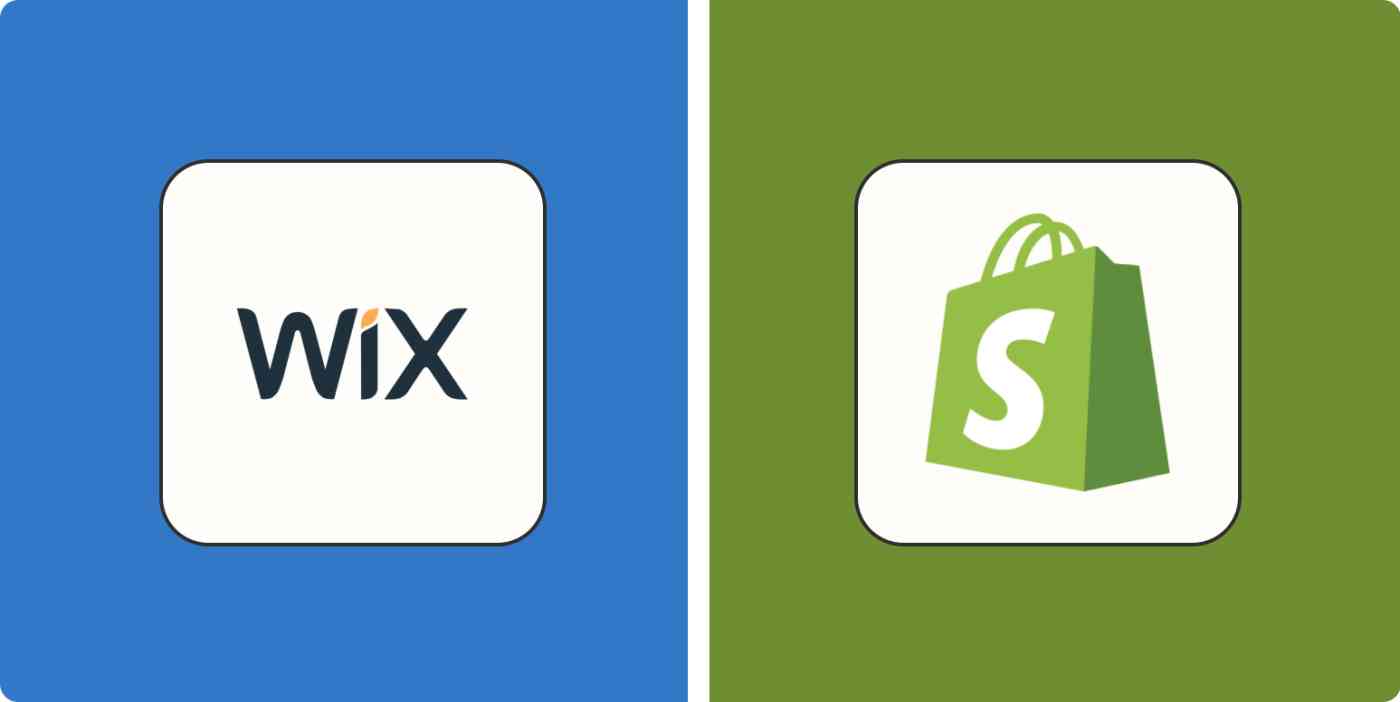 Hero image with the Wix and Shopify logos