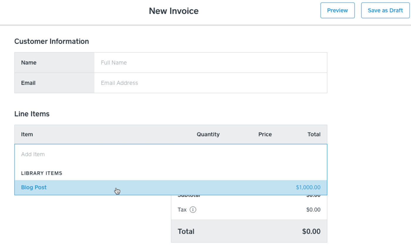 square invoice fees