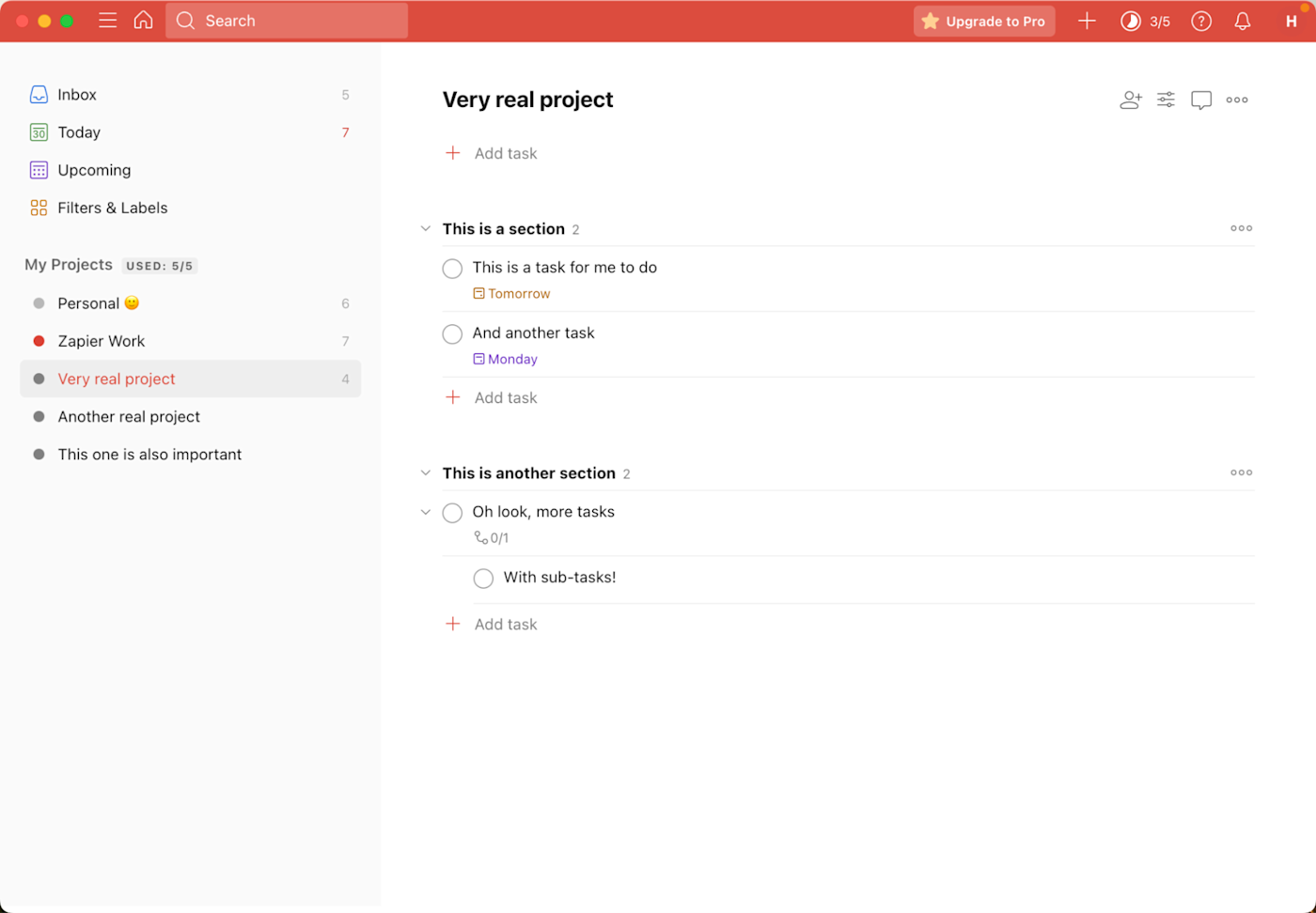 Todoist, our pick for the best Asana alternative for a straightforward to-do list app