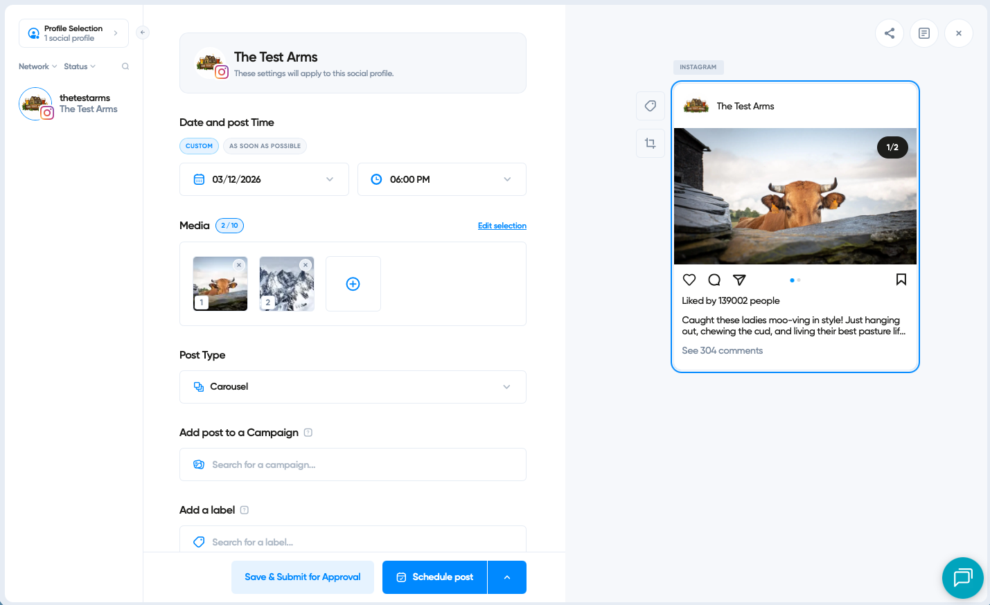 Iconosquare, our pick for the best social media management tool for visual social networks