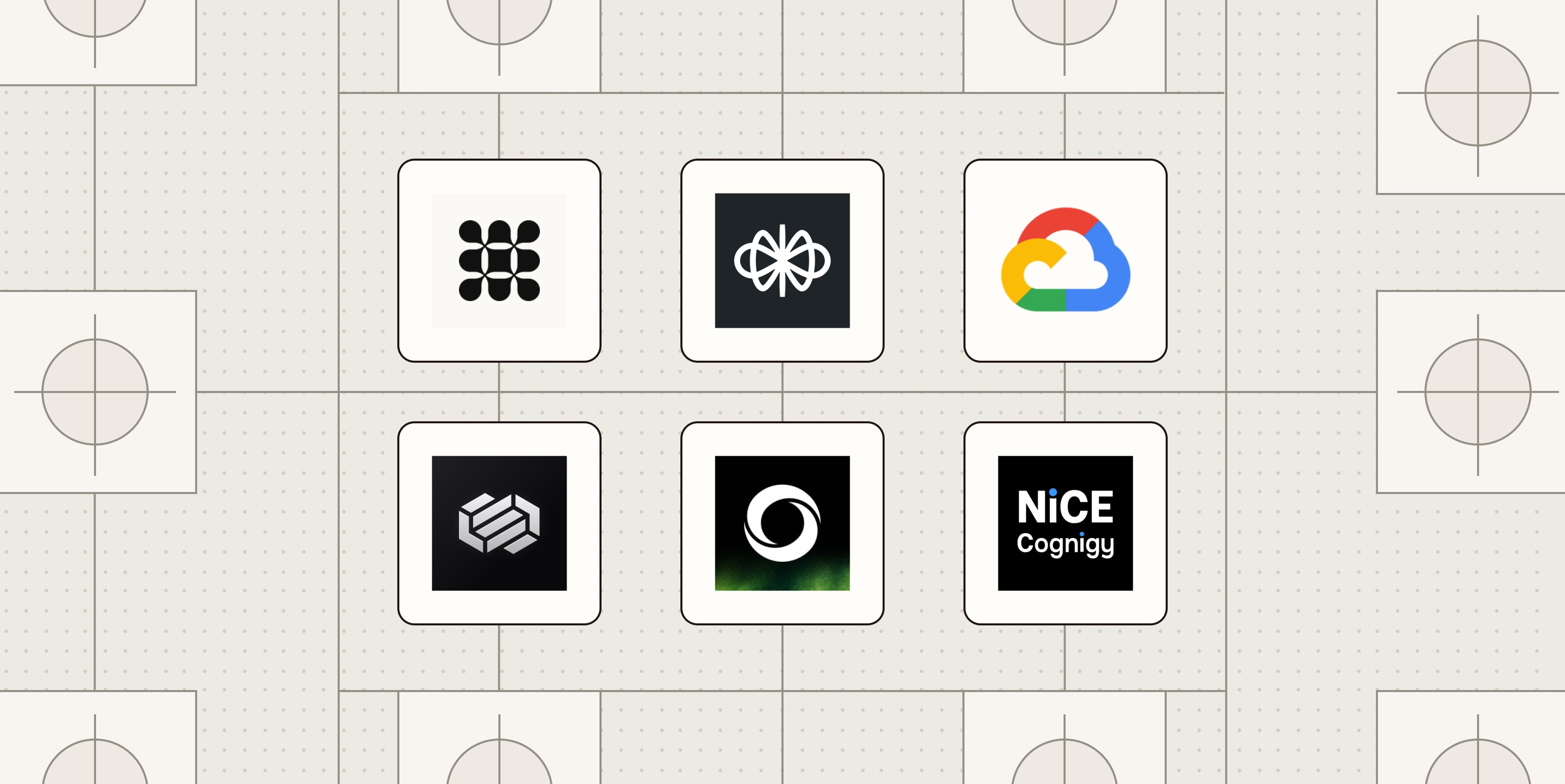 Hero image with the logos of the best conversational AI platforms