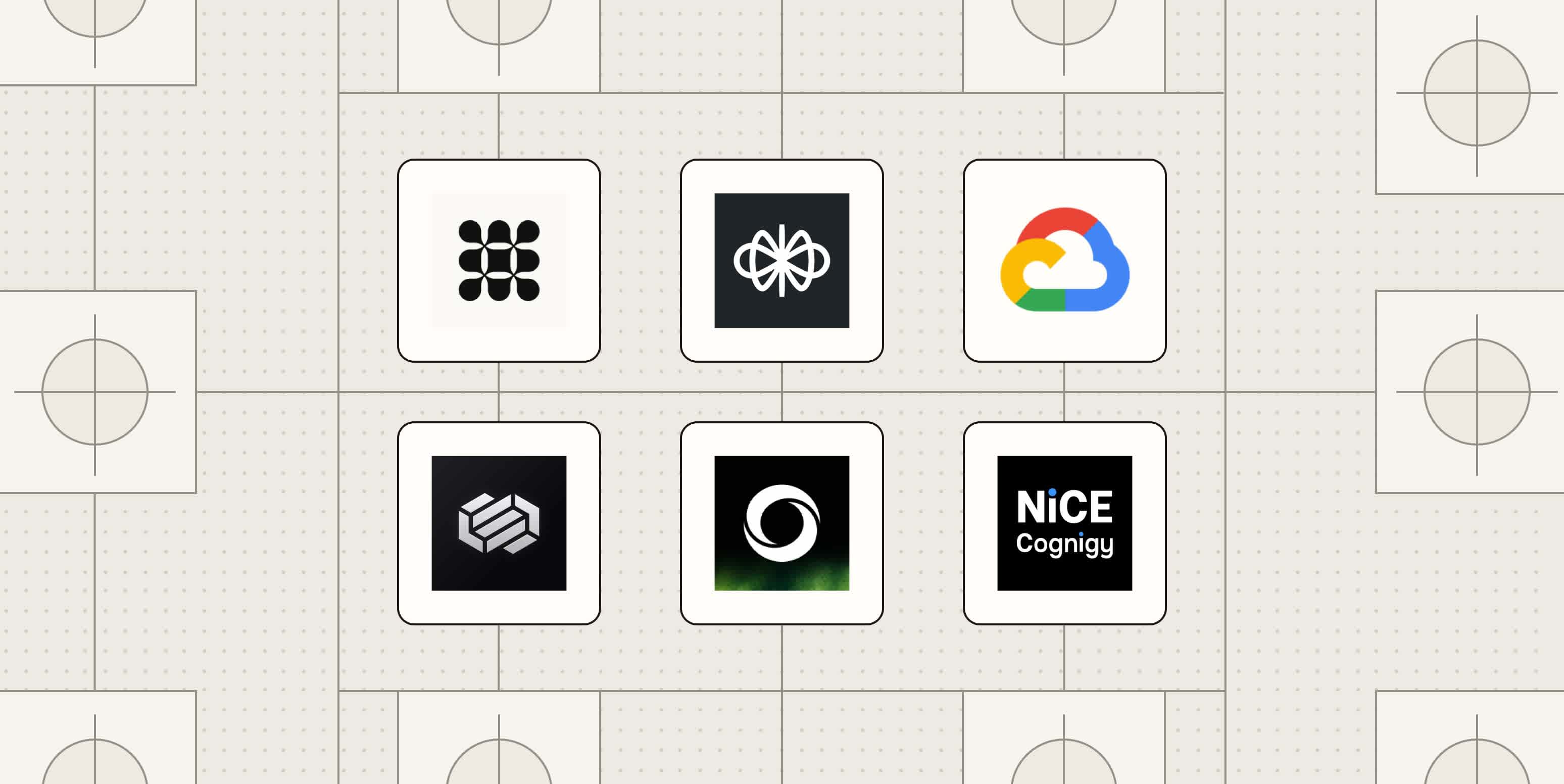 Hero image with the logos of the best conversational AI platforms
