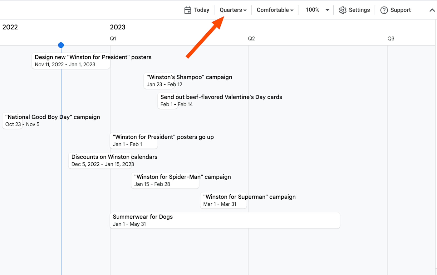 How to make a Gantt chart in Google Sheets