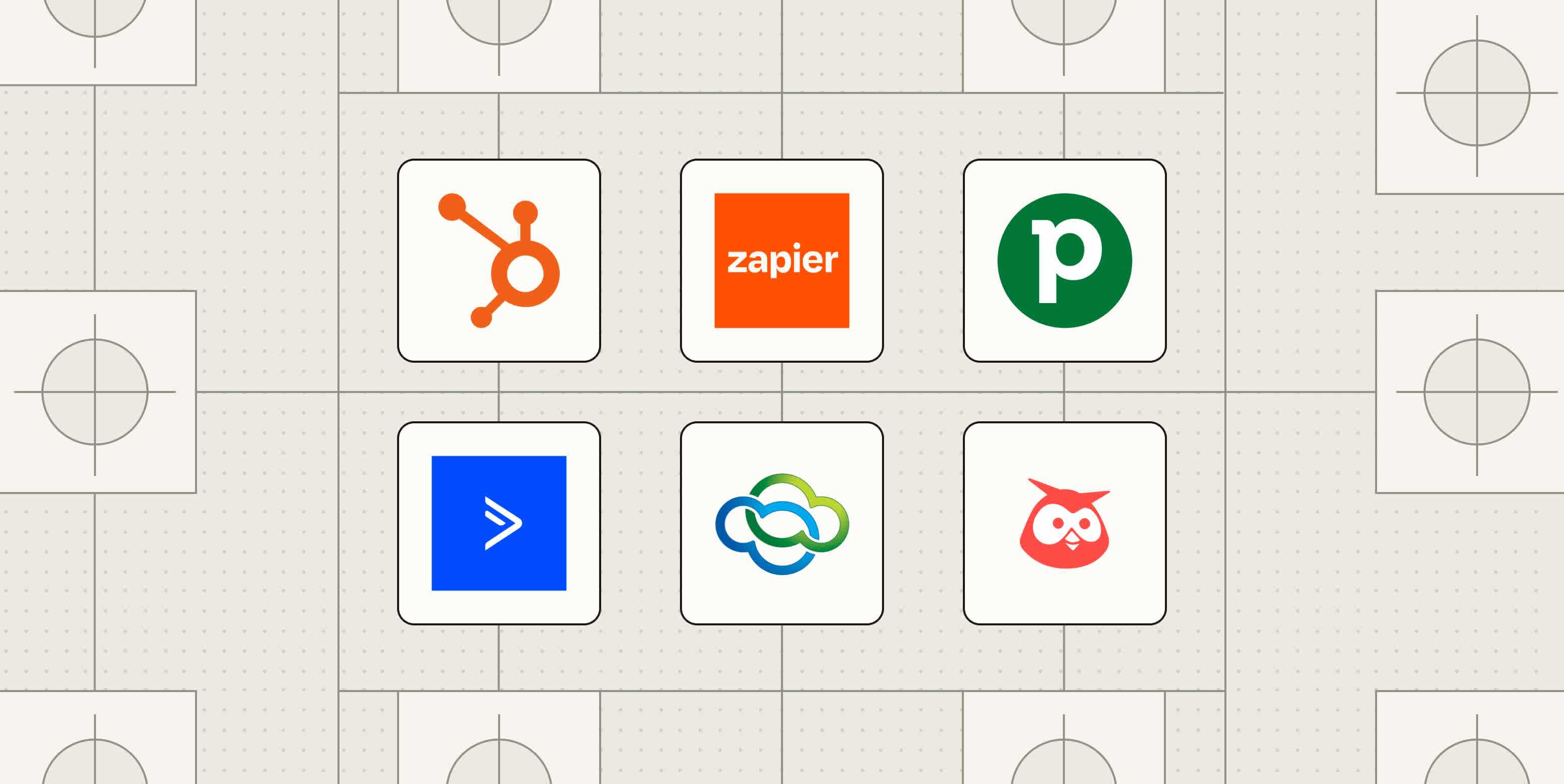 Hero image with the logos of the best campaign management software