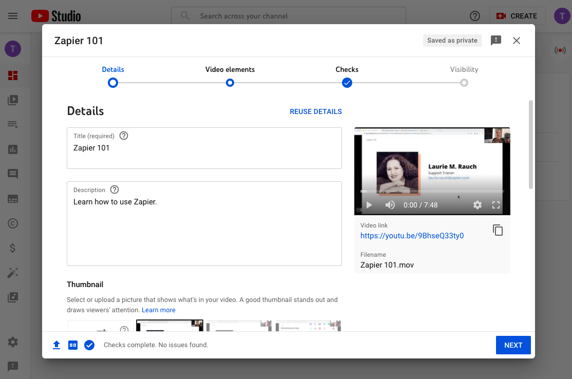 The interface for YouTube, our pick for the best video hosting site for its existing viewership